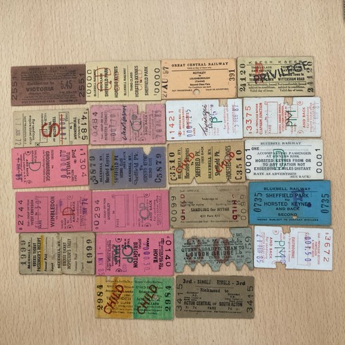 Railway tickets 22 x - railway., 22.
