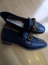 Clarks Ladies Shoes Black Slip