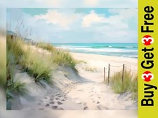 Coastal Beach Pathway Scene
