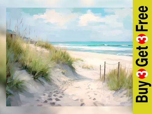 Coastal beach pathway - beach,