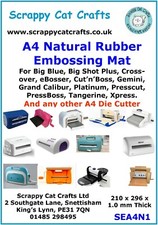 A4 Rubber Embossing Mat for Grand Calibur & Other Die Cutters : SEA4N1   10