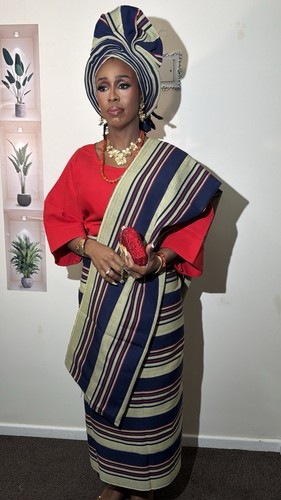 Premium plain aso oke iro - premium,