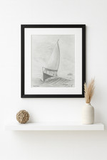 pencil art drawings yacht boat