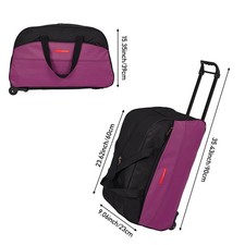Rolling Travel Bag Trolley Large Capacity Luggage Duffel Tote for Business Trip
