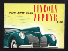 LINCOLN ZEPHYR 1939 V12 MODELS