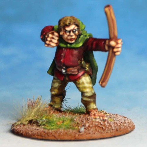 Halfling archer shooting cape - halfling, shooting;