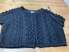 LADIES BLACK CARDIGAN SHORT