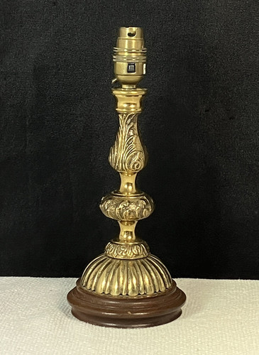 Vintage solid brass table lamp - vintage,