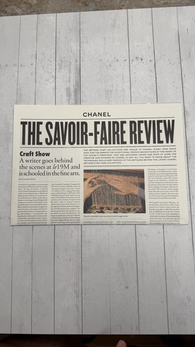 Chanel metiers art - metiers, d'art