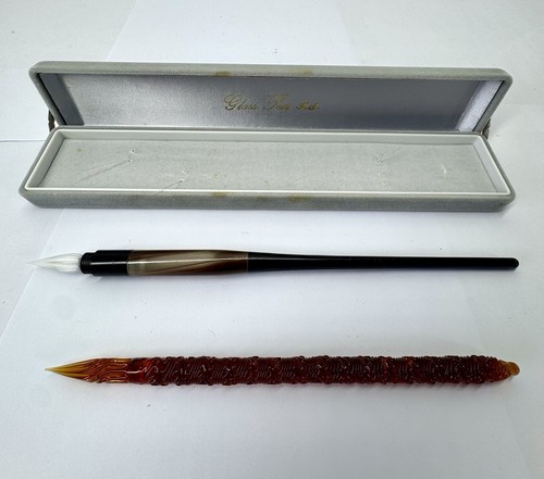 Vintage glass dip pens - 2,