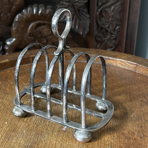 Silver plated toast rack - , /