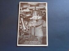 GERMAN OFFICER AT THE PERISCOPE INSIDE A SUBMARINE - PRINTED - POSTED ????