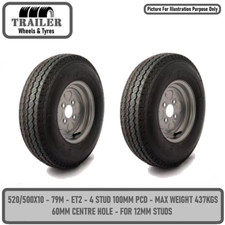 520/500x10 Inch Trailer Wheel
