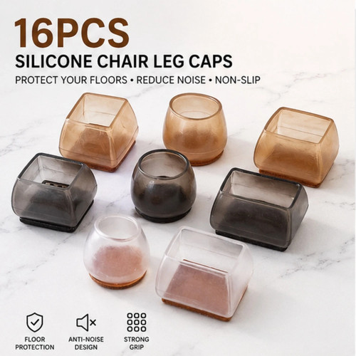 Silicone chair leg caps - leg, floor