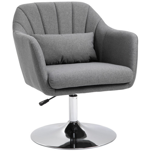 Swivel tub chair dark grey - swivel,