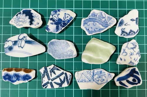 Sea glass pottery - glass,