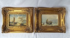PAIR OF OIL PAINTINGS – ALBERT HESS Seascapes