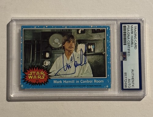 Mark hamill 1977 topps star - mark,