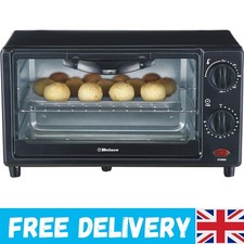 Compact 9L Toaster Oven with Adjustable Temperature & Heat-Resistant Design