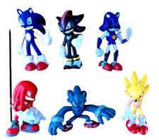 6 Pcs Sonic The Hedgehog Action Figures Toys Kid's Gift