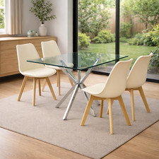 Modern Rectangle Glass Dining