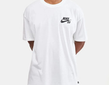 Mens nike SB white tee size