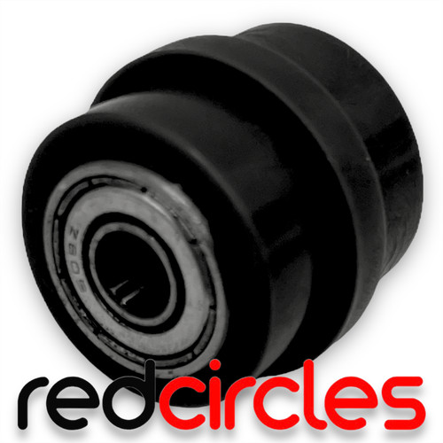 Black 8mm ridged pit - black, bike