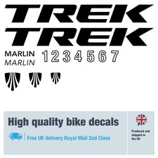 TREK Marlin 1 to 7 bike decals with free bike protection (26 pack) free delivery