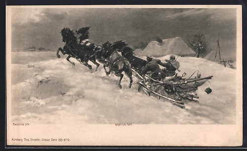 Horse drawn sleigh ride - horse-drawn,