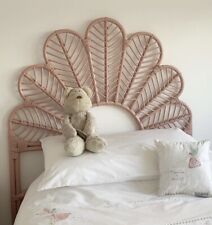 Masons Du Monde Pink rattan headboard For Single Bed