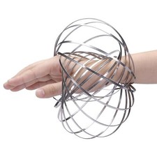 3D Silver Magic Flow Ring Toys