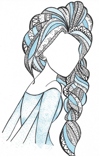 Hand drawn disney mandala - hand,