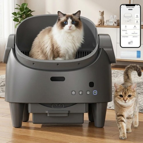 Self cleaning cat litter - self, tray