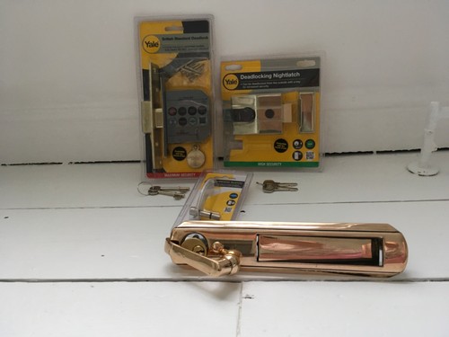 Antique brass yale all one - brass,