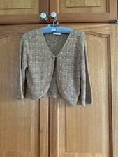 Principles Shrug Gold With Sequins Size Medium
