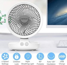 USB Desk Fan Portable