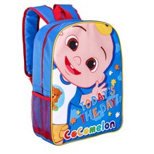 CoComelon Kids Backpack Large School Bag – Water Bottle Pocket, Padded Straps