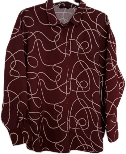 Ladies burgundy chain - burgundy,