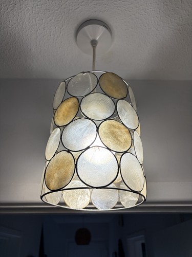 Vintage capiz shell ceiling - shell,