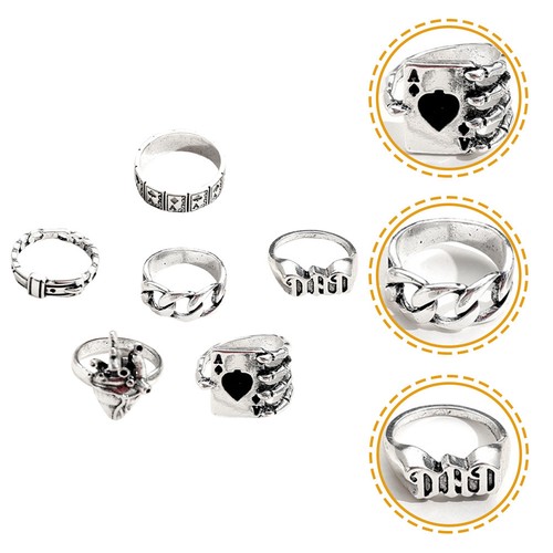 6pcs gothic finger - 6pcs,