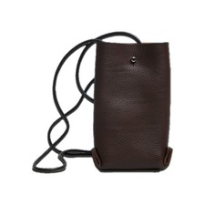 Earl of East x Kate Sheridan brown leather pouch/phone bag New Toast