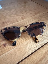 Miu Miu Women's Sunglasses Brown Tortoiseshell Cat Eye Genuine Authentic