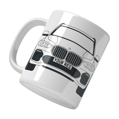 Bmw mug personalised car - x5,