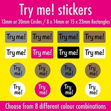 Tester - 'Try me!' Stickers /