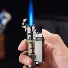 Straight Jet Gas Flashlight Lighter Windproof Cigar Drill Lighter Smoking Chill