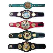 High-Quality Mini Boxing Belts for WBC, WBA, WBO, IBF, and IBO Championships
