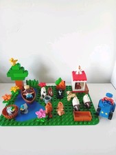 Lego Duplo Farm With Tractor Figures Ducks Pig Sheep Goat Cow And More