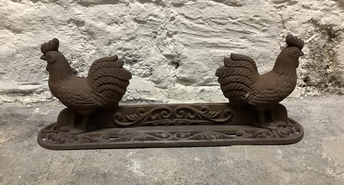 Cast iron chicken - cast, scraper