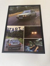 FRAMED Original Mk2 VW Golf GTi 16v 3dr Magazine Picture Poster Man Cave Retro