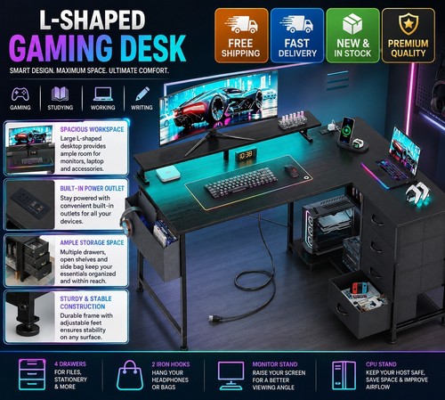 Computer desk with - computer, 4